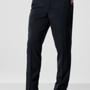 Black Performance Stretch Slim Fit Suit Pants