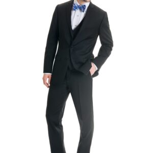 Black Slim Fit Suit Coat - Super 120's