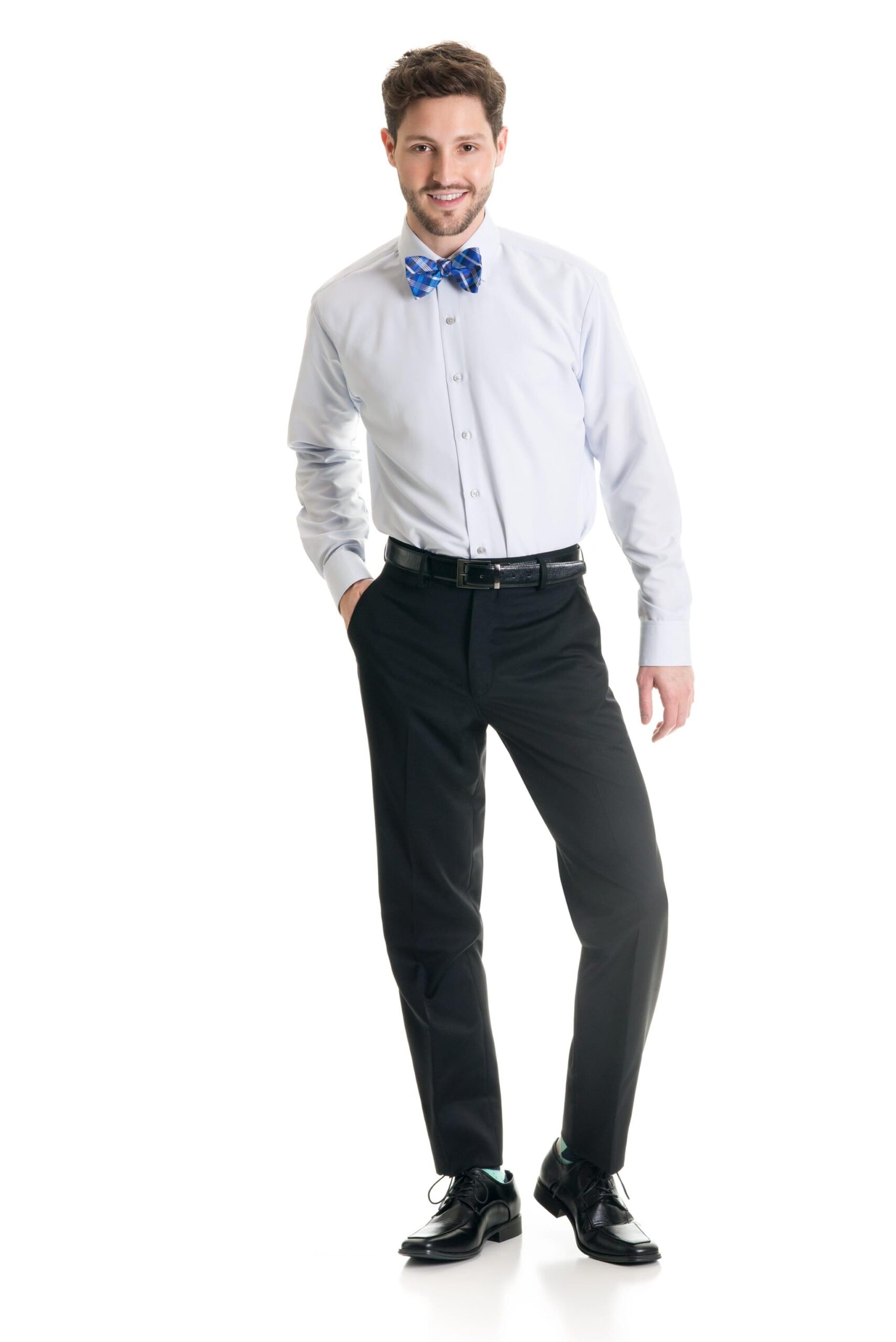 Black Slim Fit Suit Pants – Super 120’s