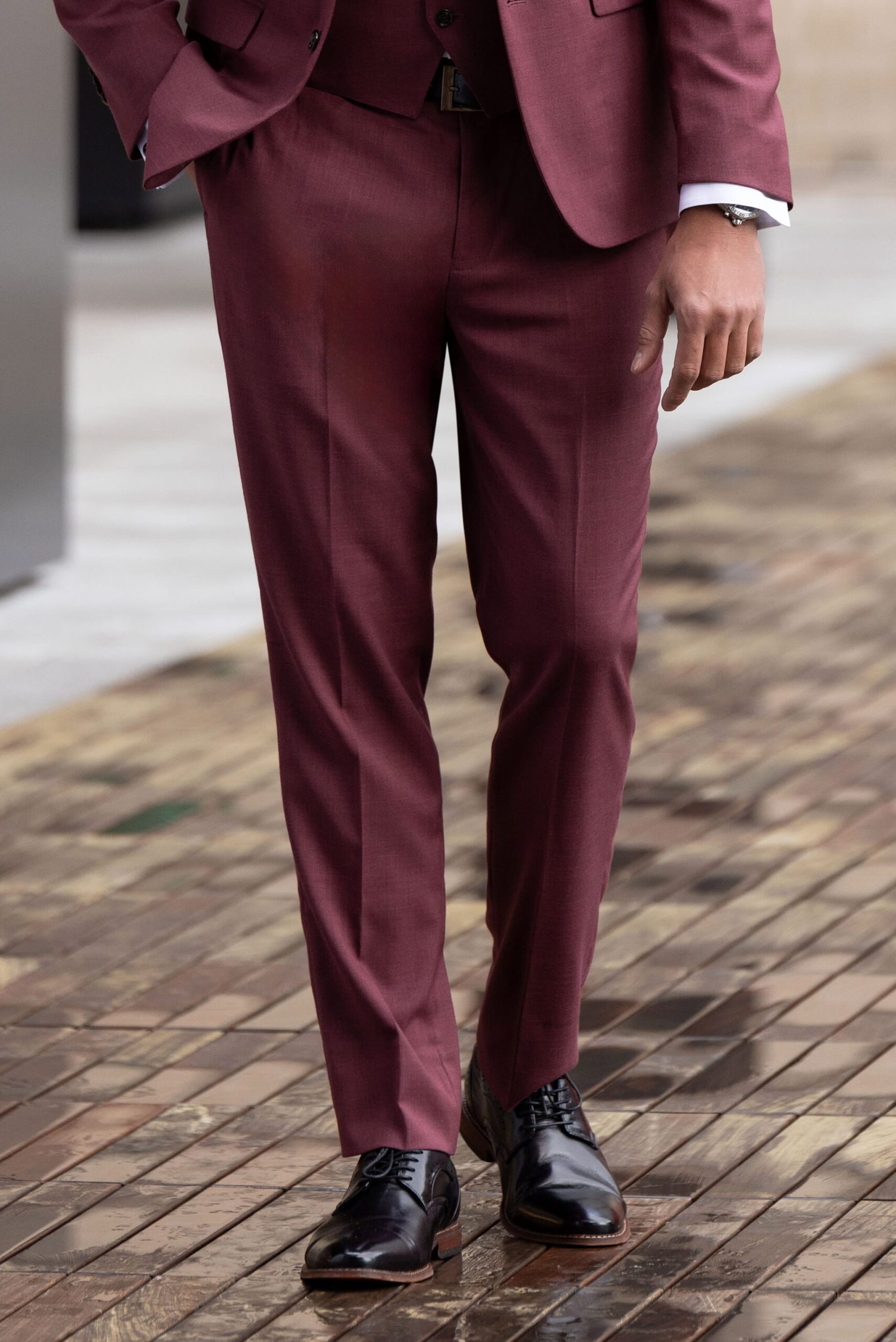 Brick Stretch Slim Fit Suit Pants