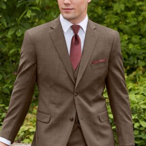 Brown Archer Slim Fit Suit Coat