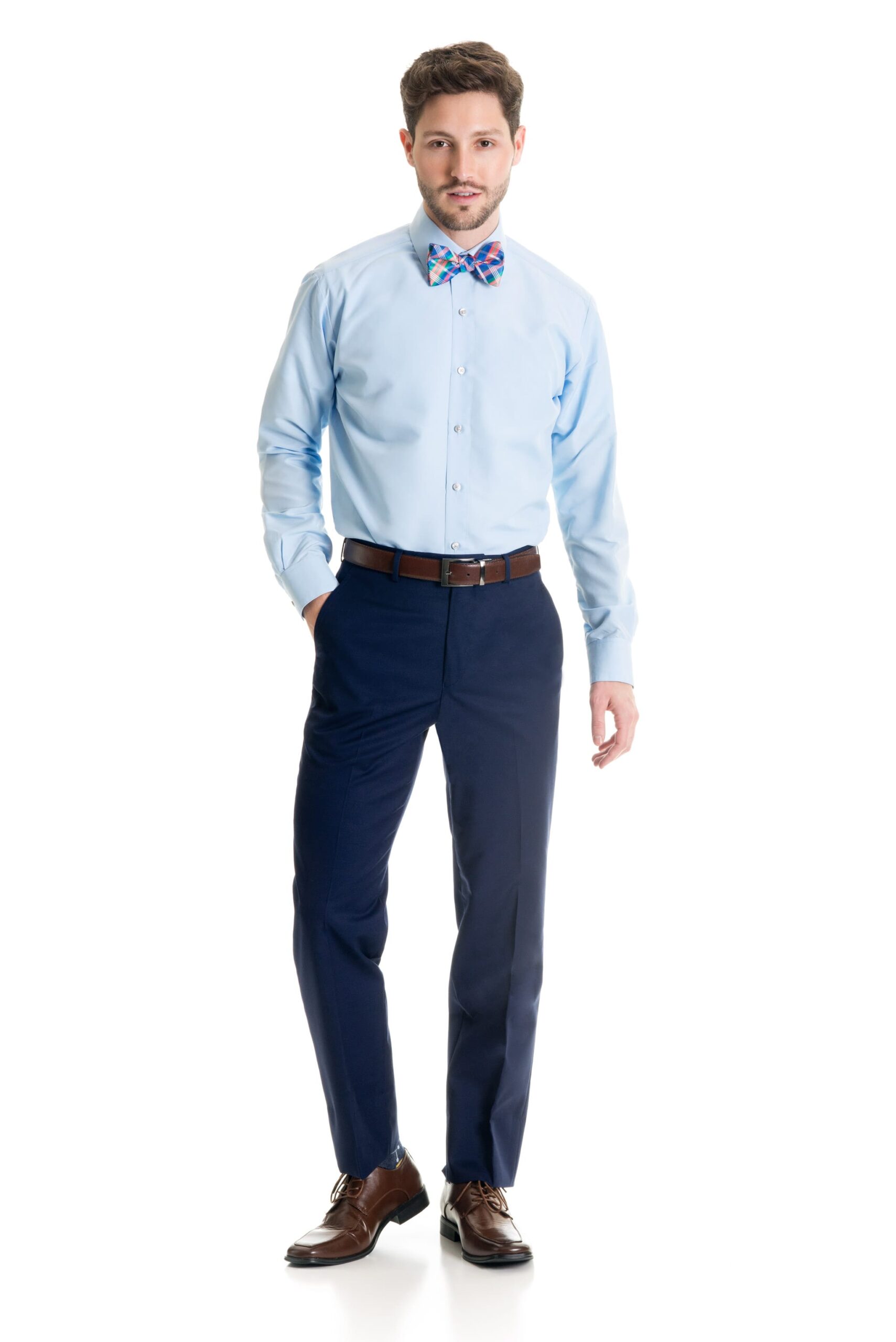 Dark Indigo Slim Fit Suit Pants – Super 120’s