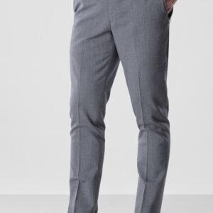 Medium Grey Performance Stretch Slim Fit Suit Pants