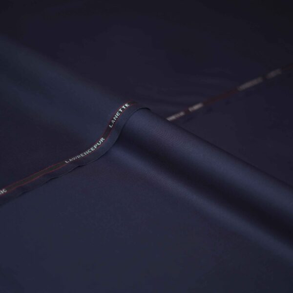 Navy Blue Plain Lannette Suiting Fabric
