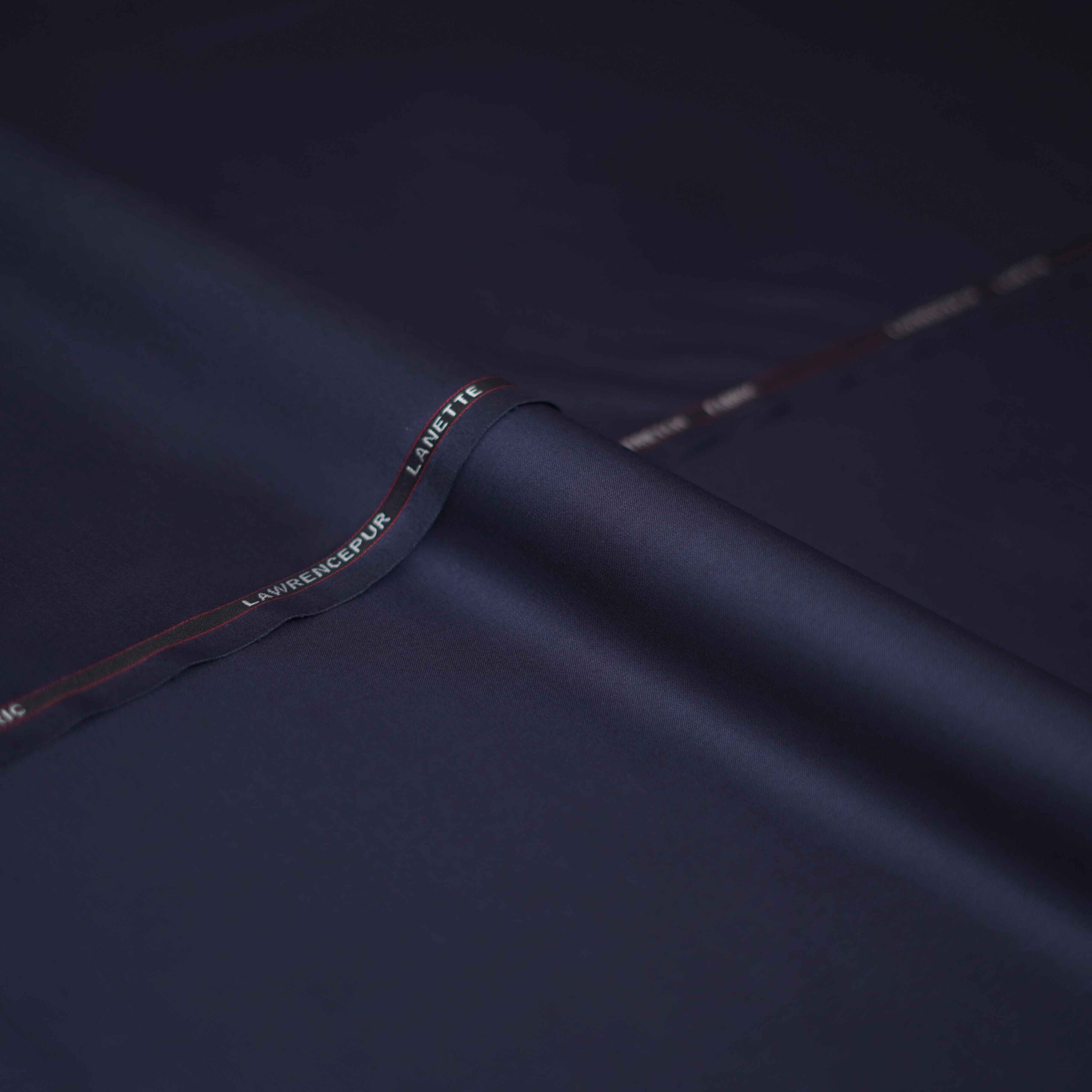Navy Blue Plain Lannette Suiting Fabric