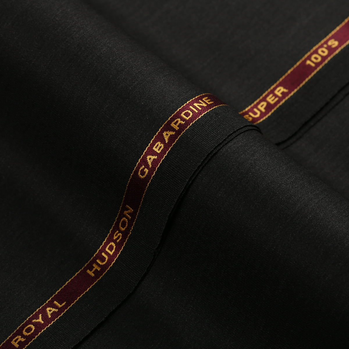 Plain-Charcoal Grey, S 100s Pure Wool, Royal Hudson Gaberdine Suiting Fabric