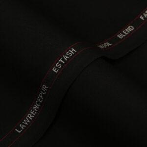 Plain-Jet Grey, Wool Blend, Estash Suiting Fabric