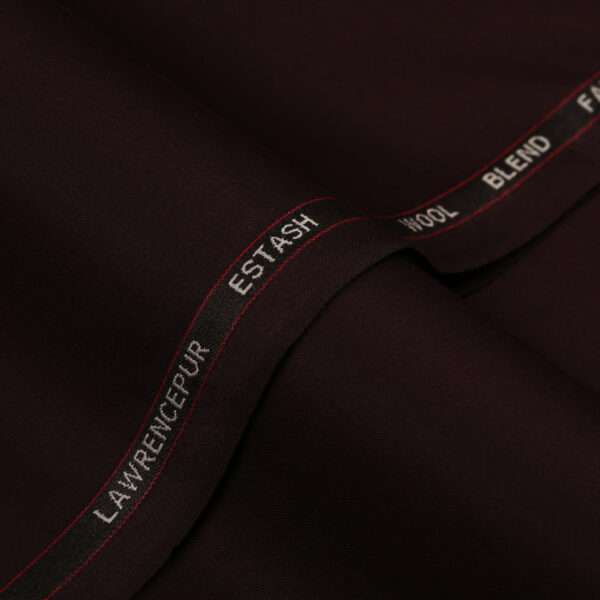 Plain-Maroon, Wool Blend, Estash Suiting Fabric